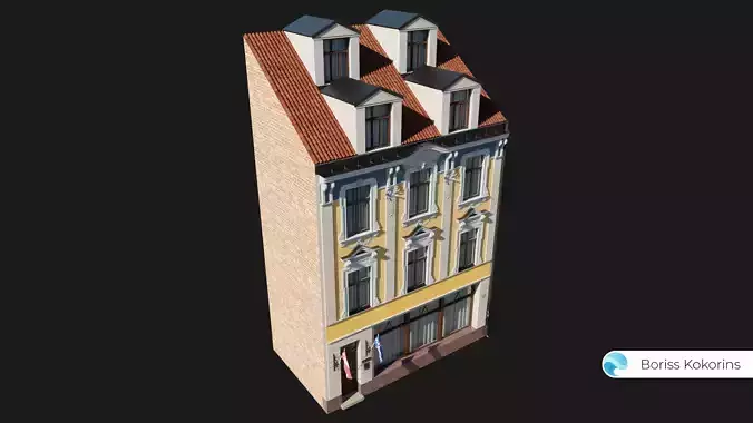 Old Riga Building 3D model
