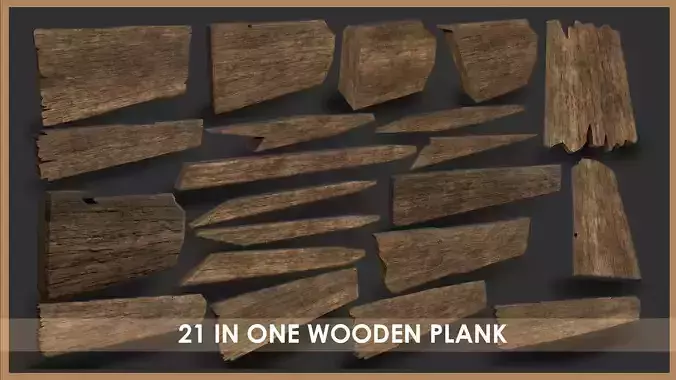 Wooden Plank Pack 21in1