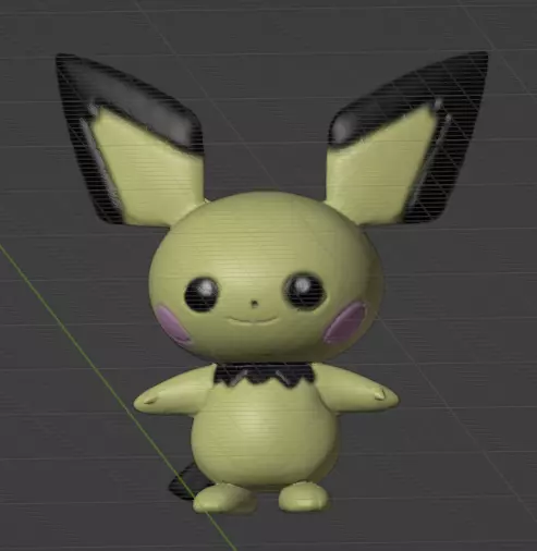 Pichu  3D print model_0