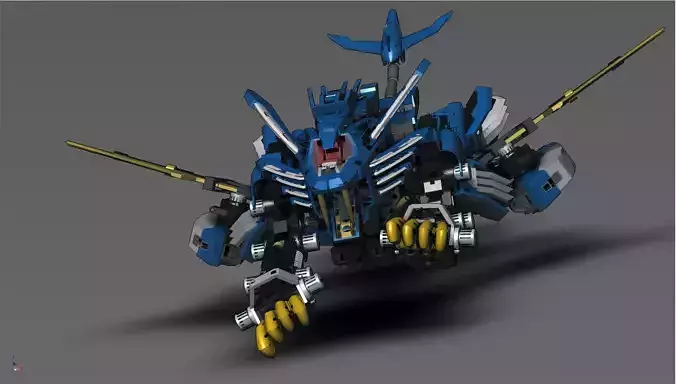 ZOIDS robot with claws