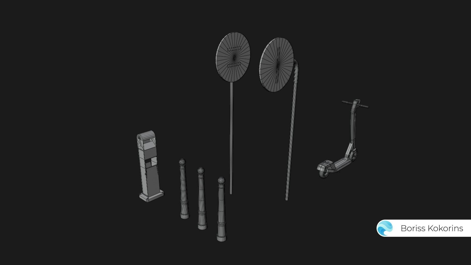 Old Riga Building 3D model Low-poly Low-poly 3D model_11