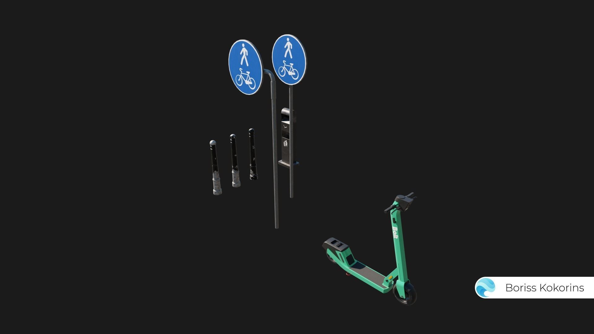 Old Riga Building 3D model Low-poly Low-poly 3D model_10