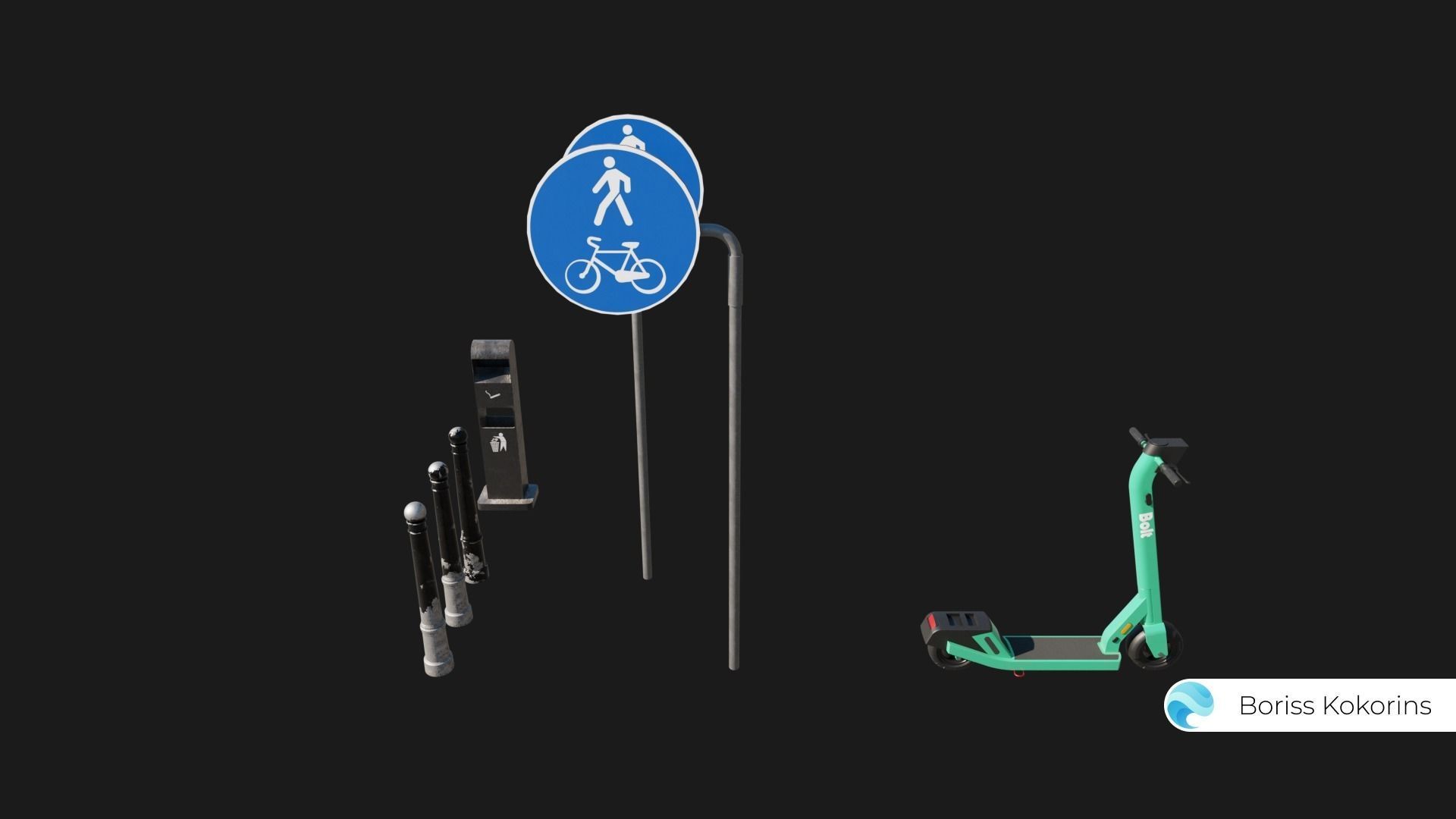 Old Riga Building 3D model Low-poly Low-poly 3D model_9