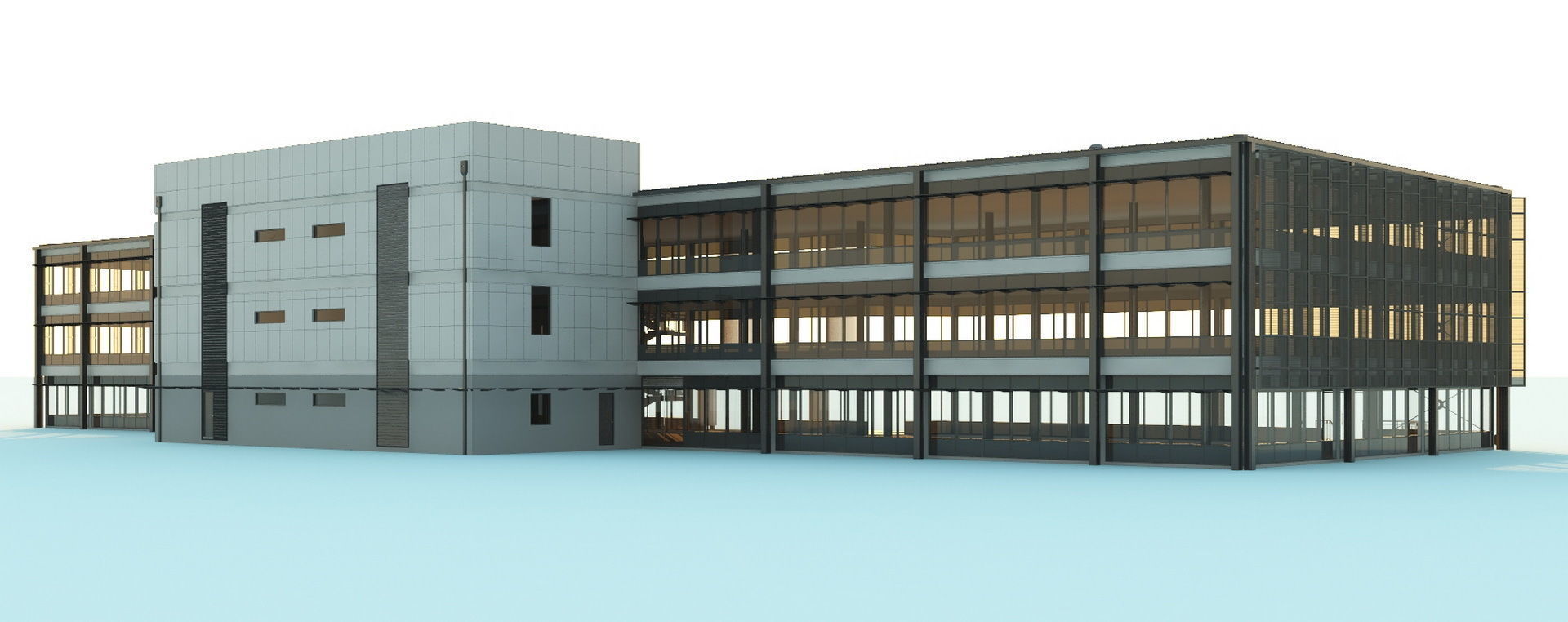 Office buildings Volkawagen Good Guys Mitsubishi 3D Model Collection_29