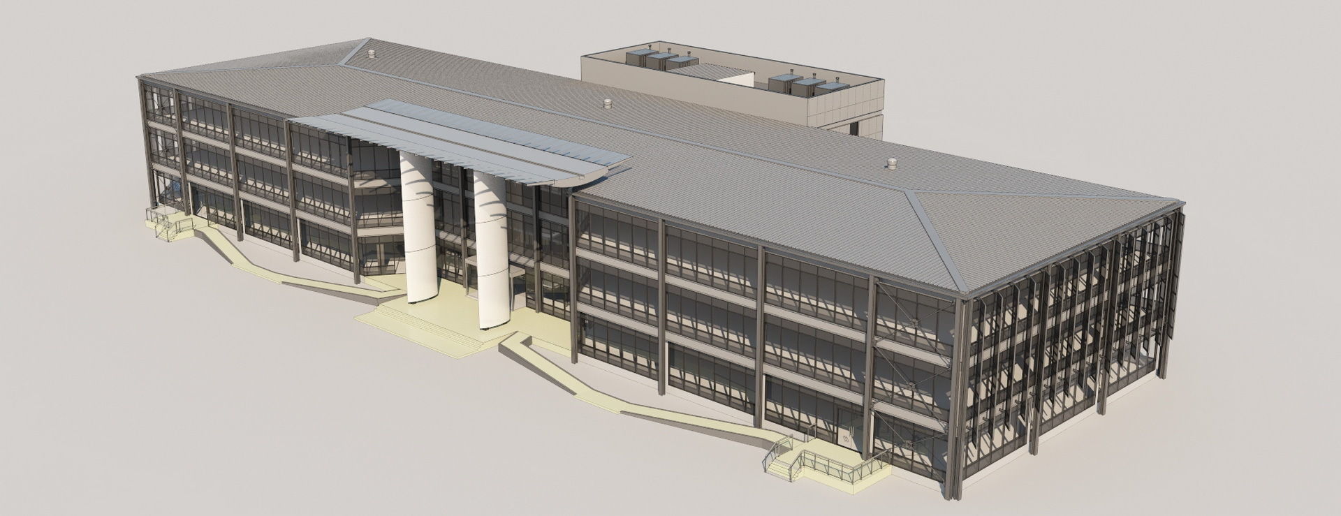 Office buildings Volkawagen Good Guys Mitsubishi 3D Model Collection_25