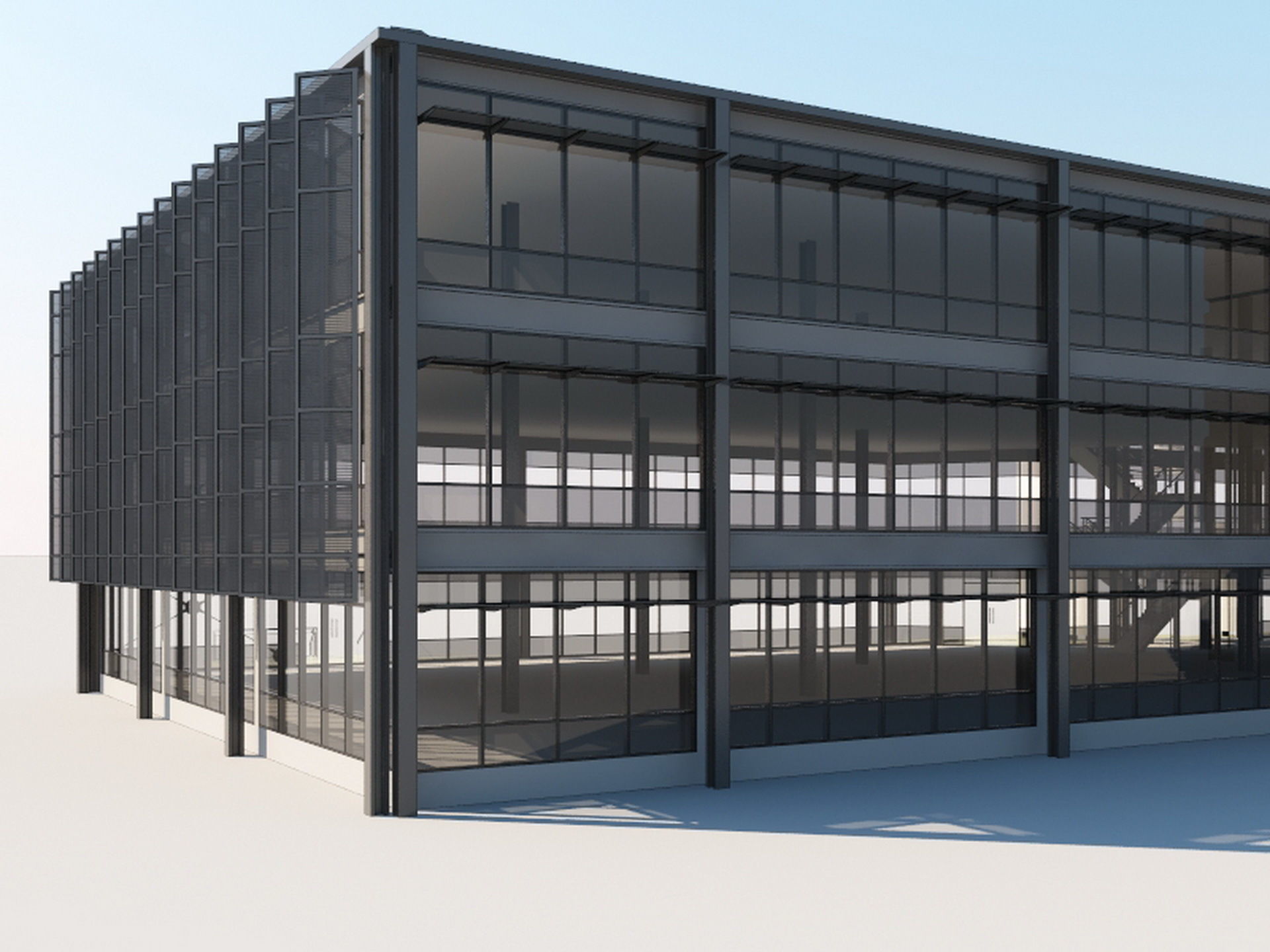 Office buildings Volkawagen Good Guys Mitsubishi 3D Model Collection_31