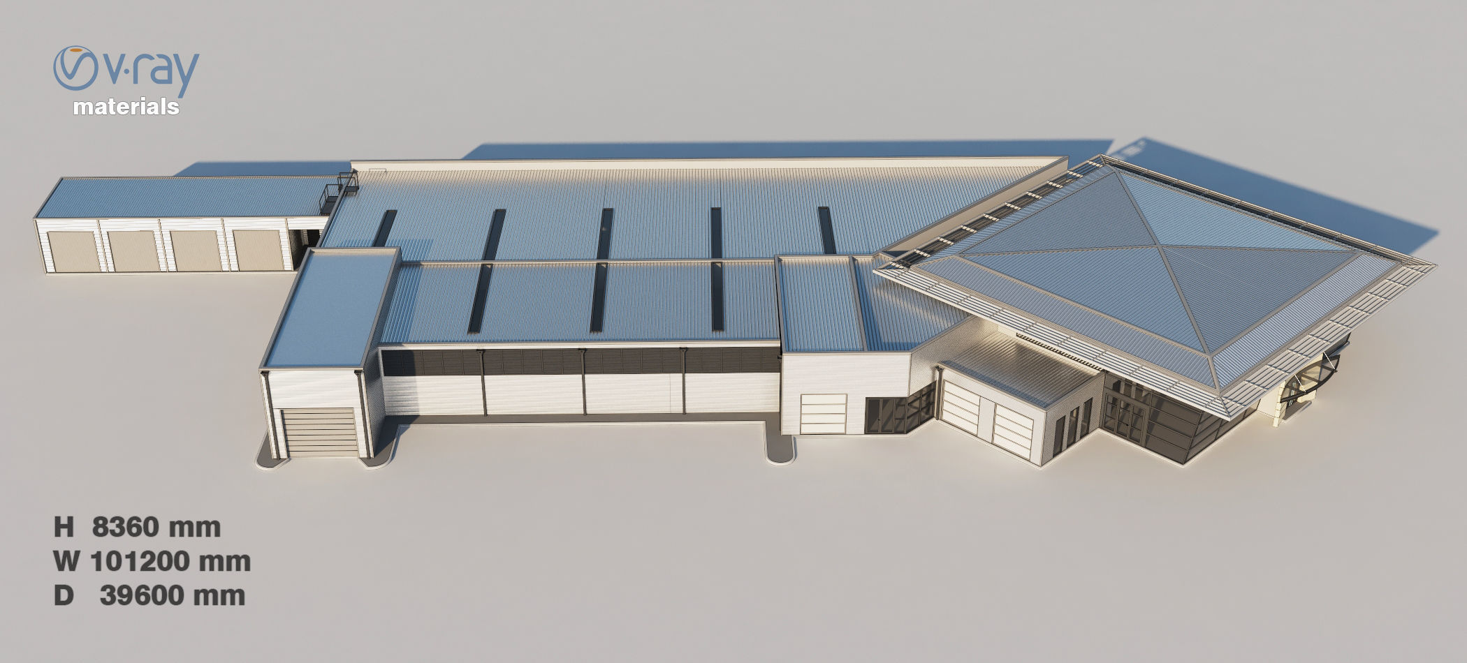 Office buildings Volkawagen Good Guys Mitsubishi 3D Model Collection_8