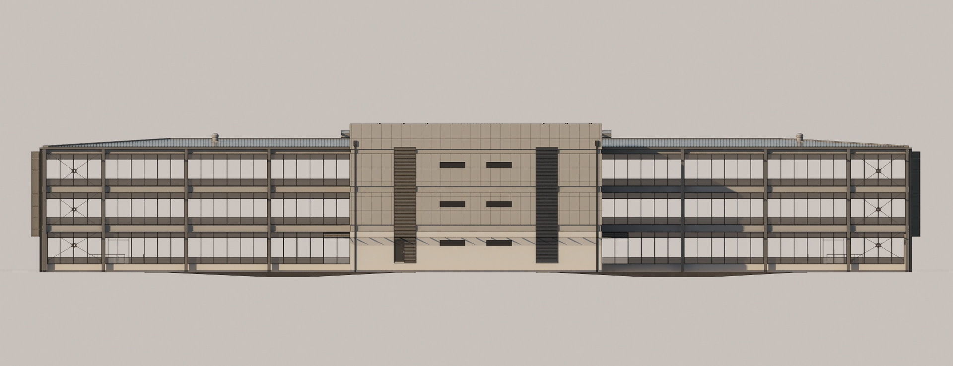 Office buildings Volkawagen Good Guys Mitsubishi 3D Model Collection_23