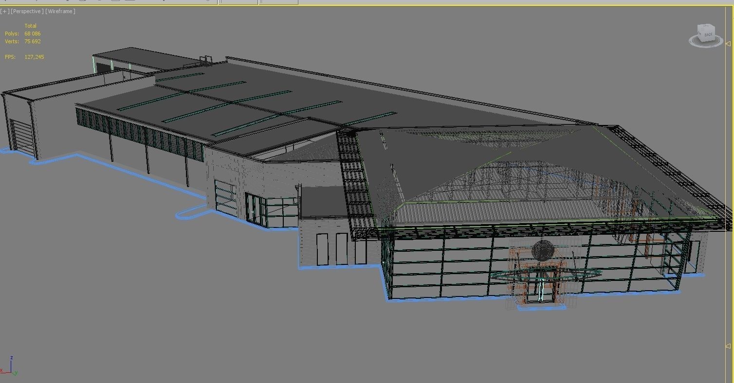 Office buildings Volkawagen Good Guys Mitsubishi 3D Model Collection_3