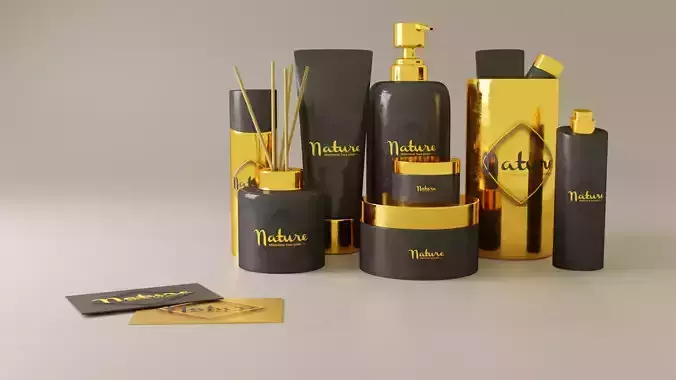 Cosmetics packaging  3D model