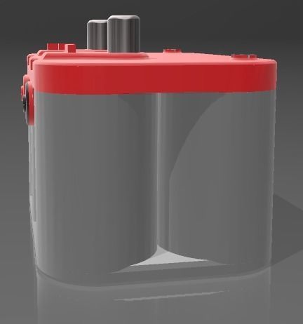 Optima Style battery for scale autos and dioramas 3D print model_6