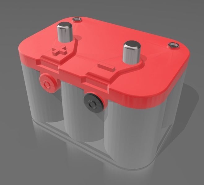Optima Style battery for scale autos and dioramas 3D print model_5