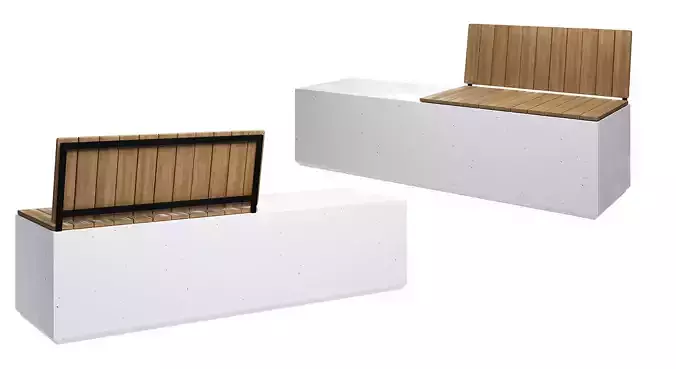 Concrete bench - BOX WBH