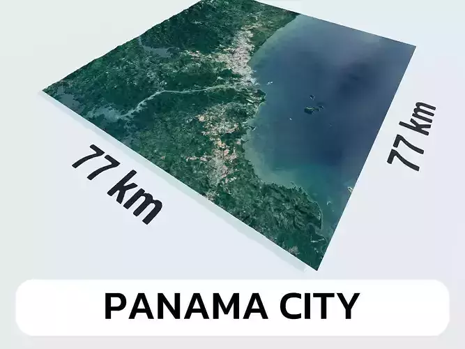 Panama City Panama City Landscape 3D Model 3D model