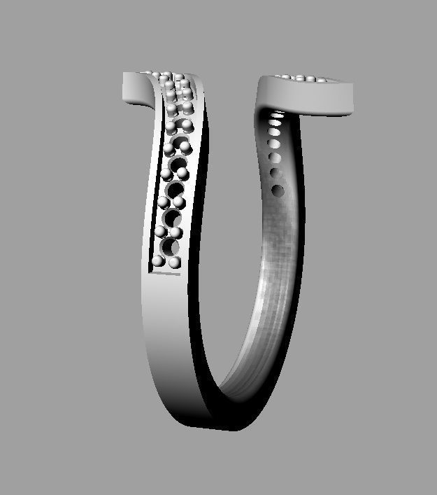 Fashion Diamond Ring 3D print model_24