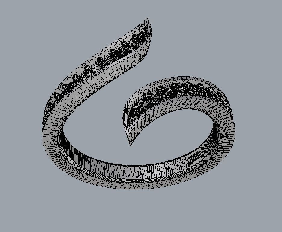 Fashion Diamond Ring 3D print model_19