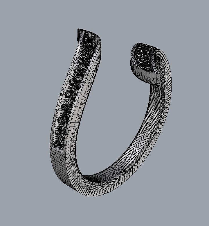 Fashion Diamond Ring 3D print model_17
