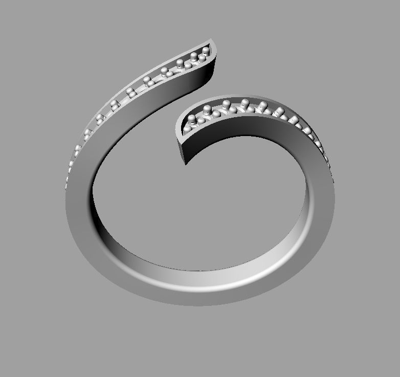 Fashion Diamond Ring 3D print model_21