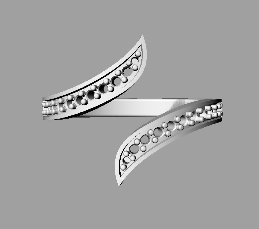 Fashion Diamond Ring 3D print model_23