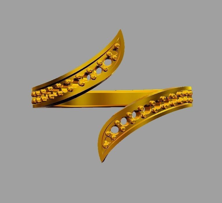 Fashion Diamond Ring 3D print model_14