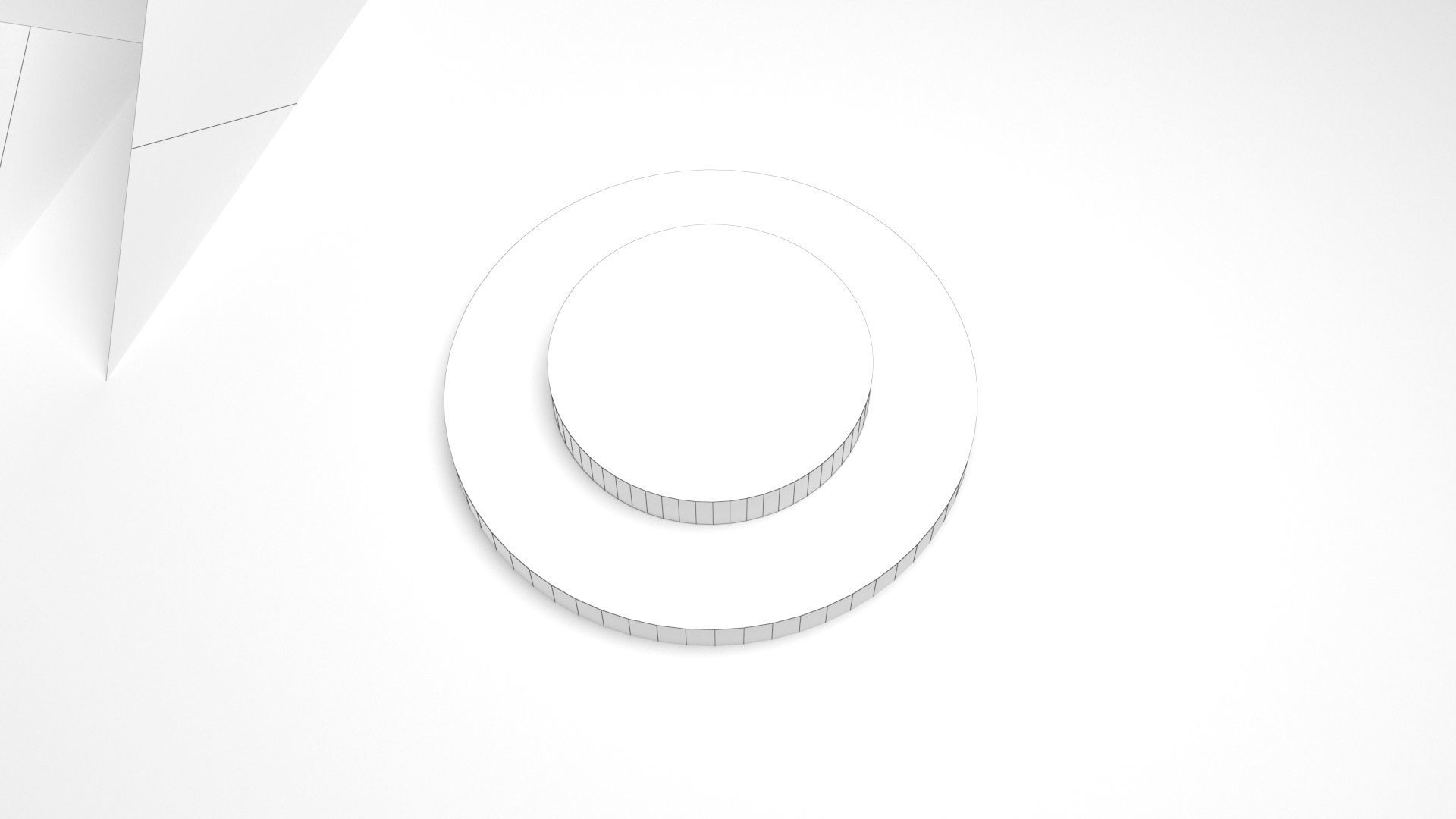 Product stand in blue color with ies in background Low-poly 3D model_13