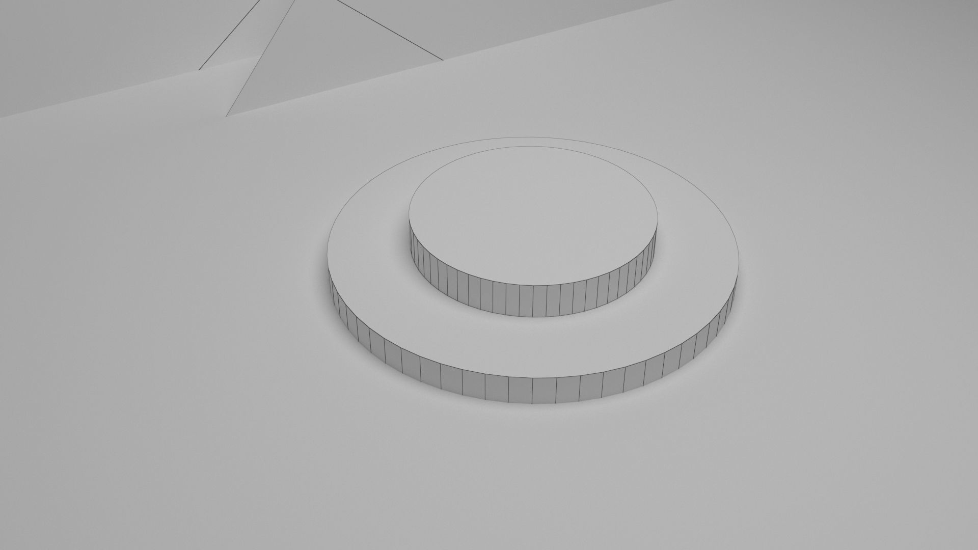 Product stand in blue color with ies in background Low-poly 3D model_9