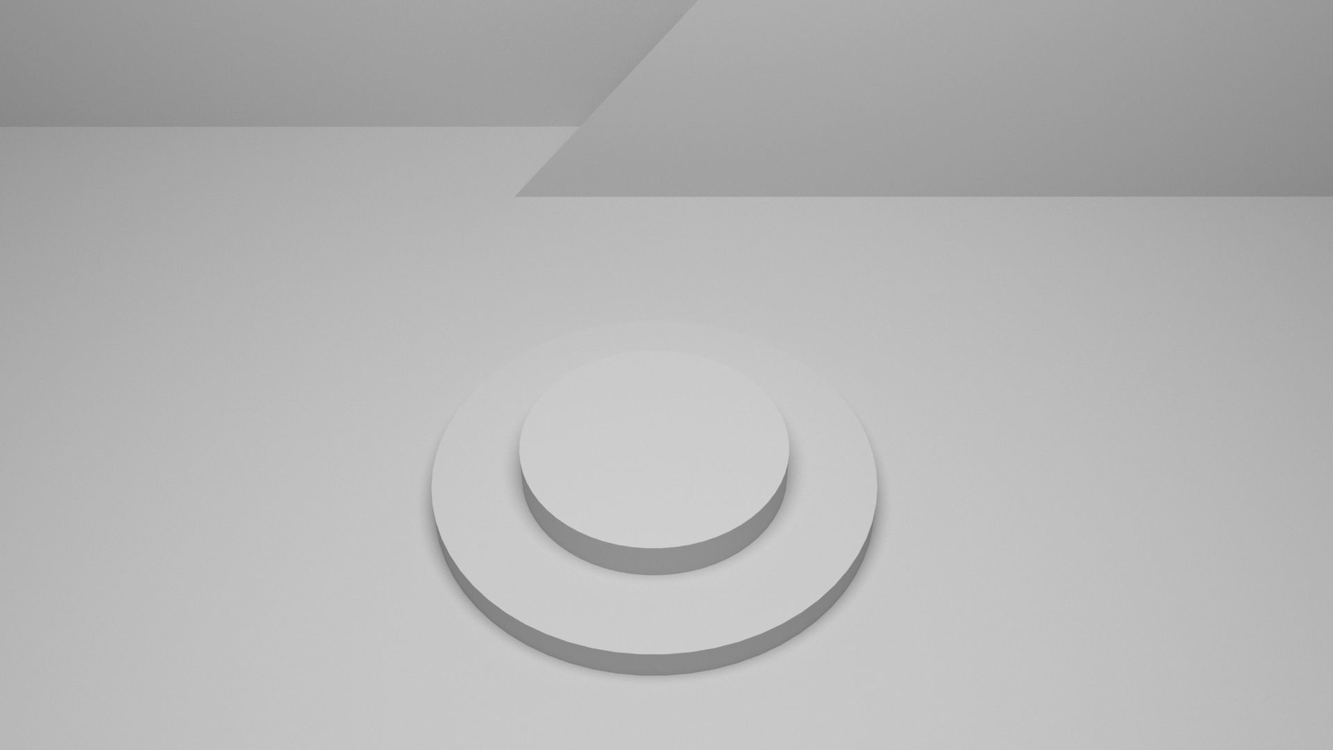 Product stand in blue color with ies in background Low-poly 3D model_5