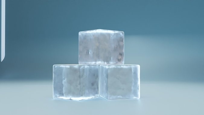 Ice Cubes 3D model