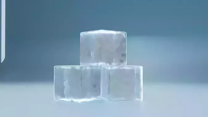 Ice Cubes 3D model Ice Cubes 3D model