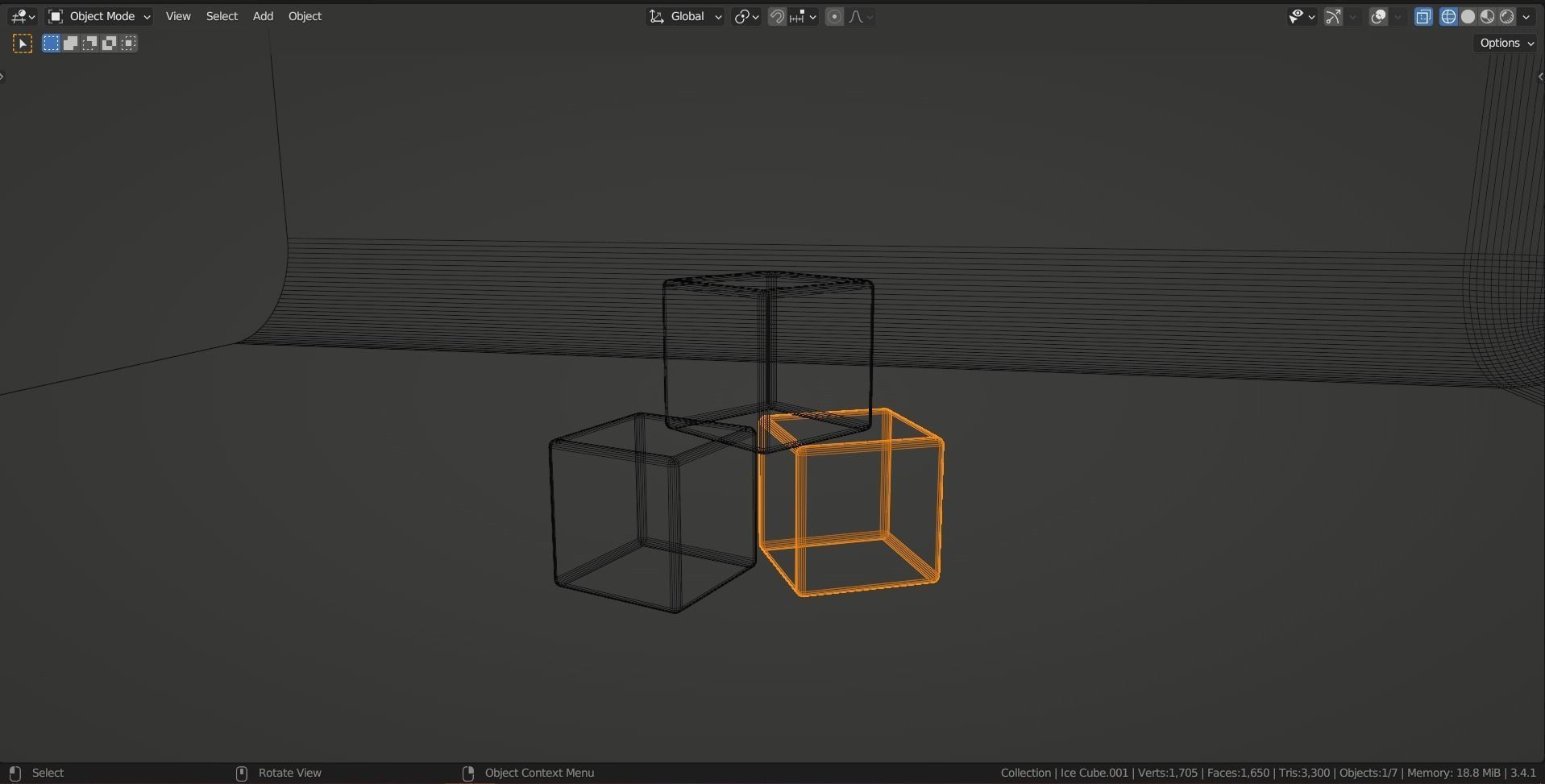 Ice Cubes 3D model_3