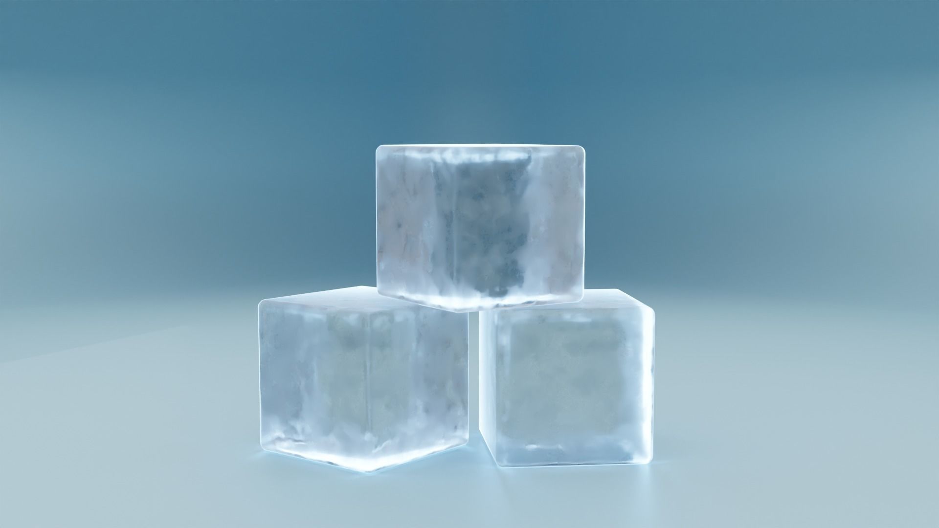 Ice Cubes 3D model_1