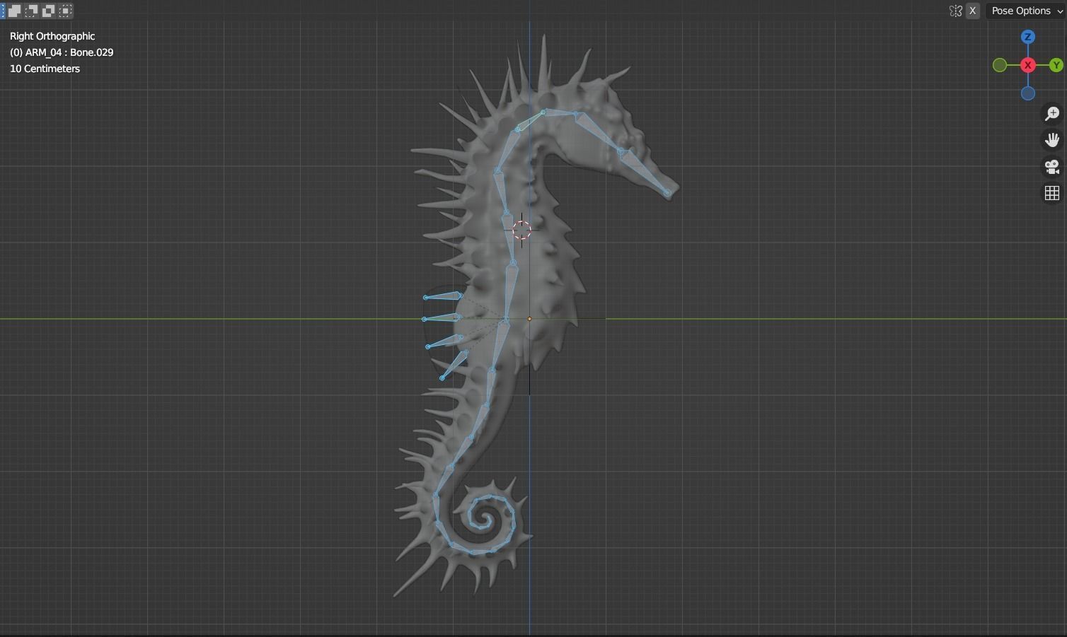 Lowpoly Seahorse Pack Low-poly 3D model_20