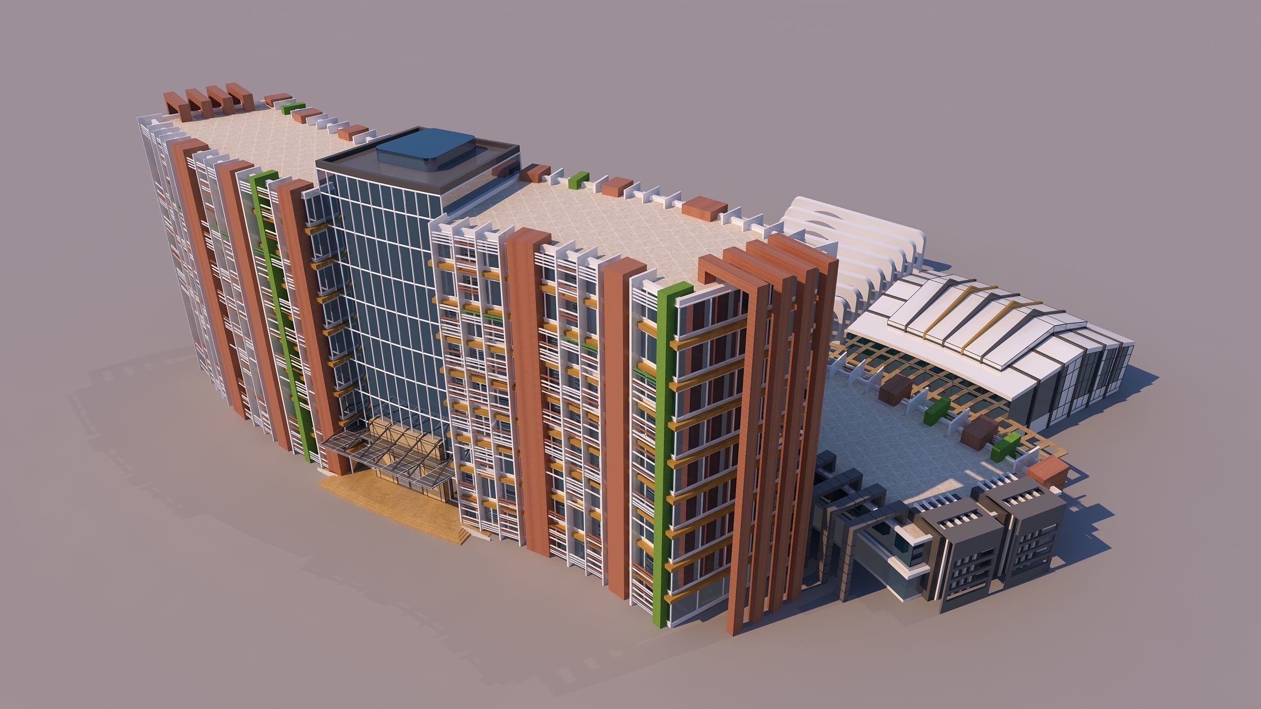 0139 - Financial Center Building 3D model_4