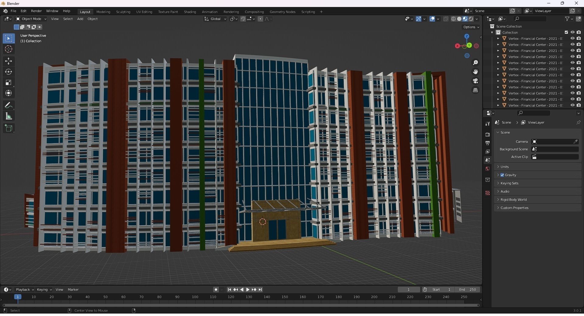 0139 - Financial Center Building 3D model_28
