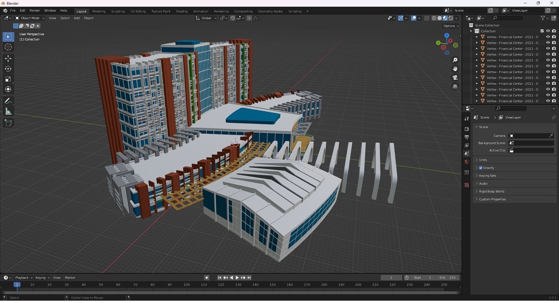 0139 - Financial Center Building 3D model_29