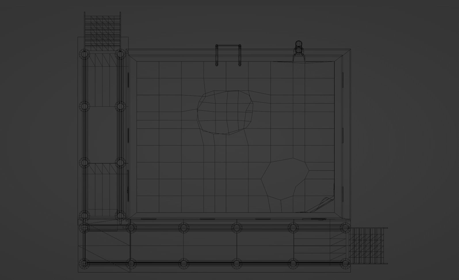 House brick Low-poly 3D model_14