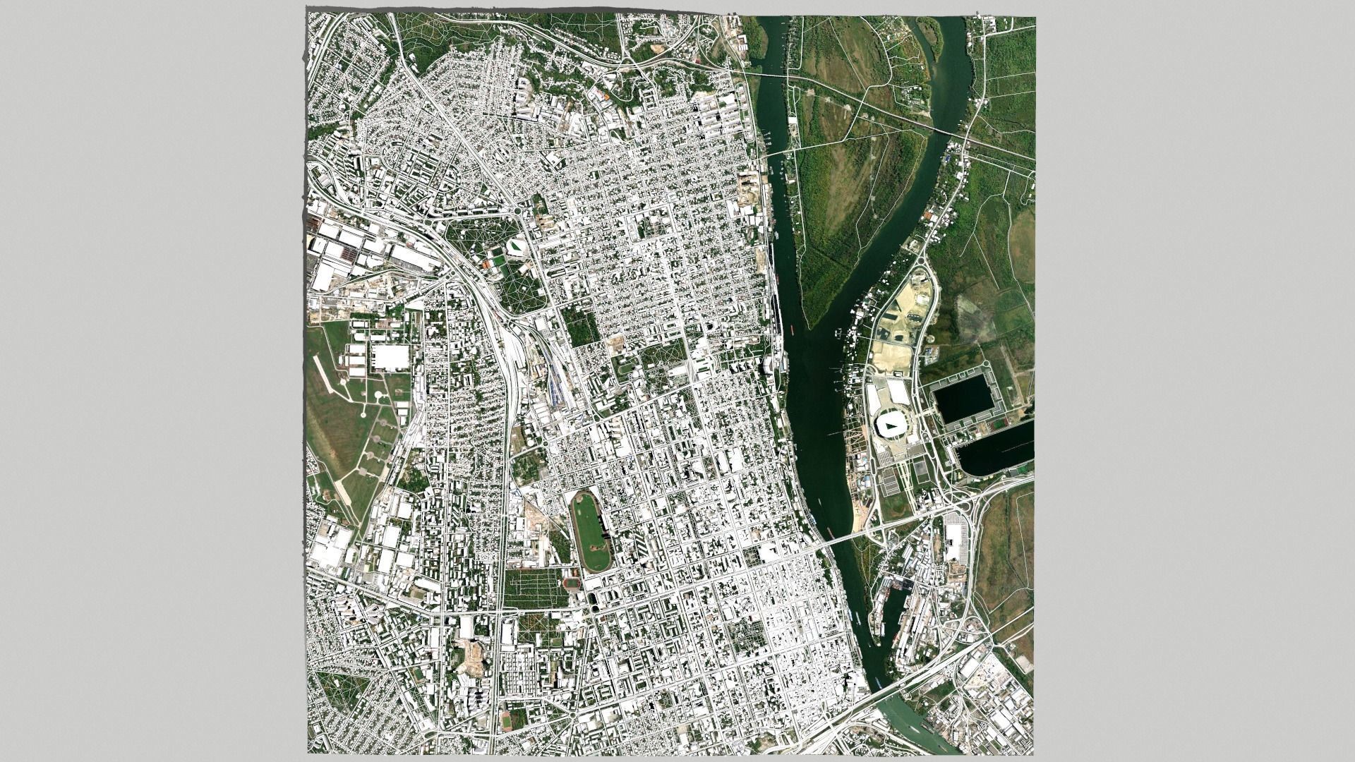 Cityscape Rostov on Don Russia  3D model_4