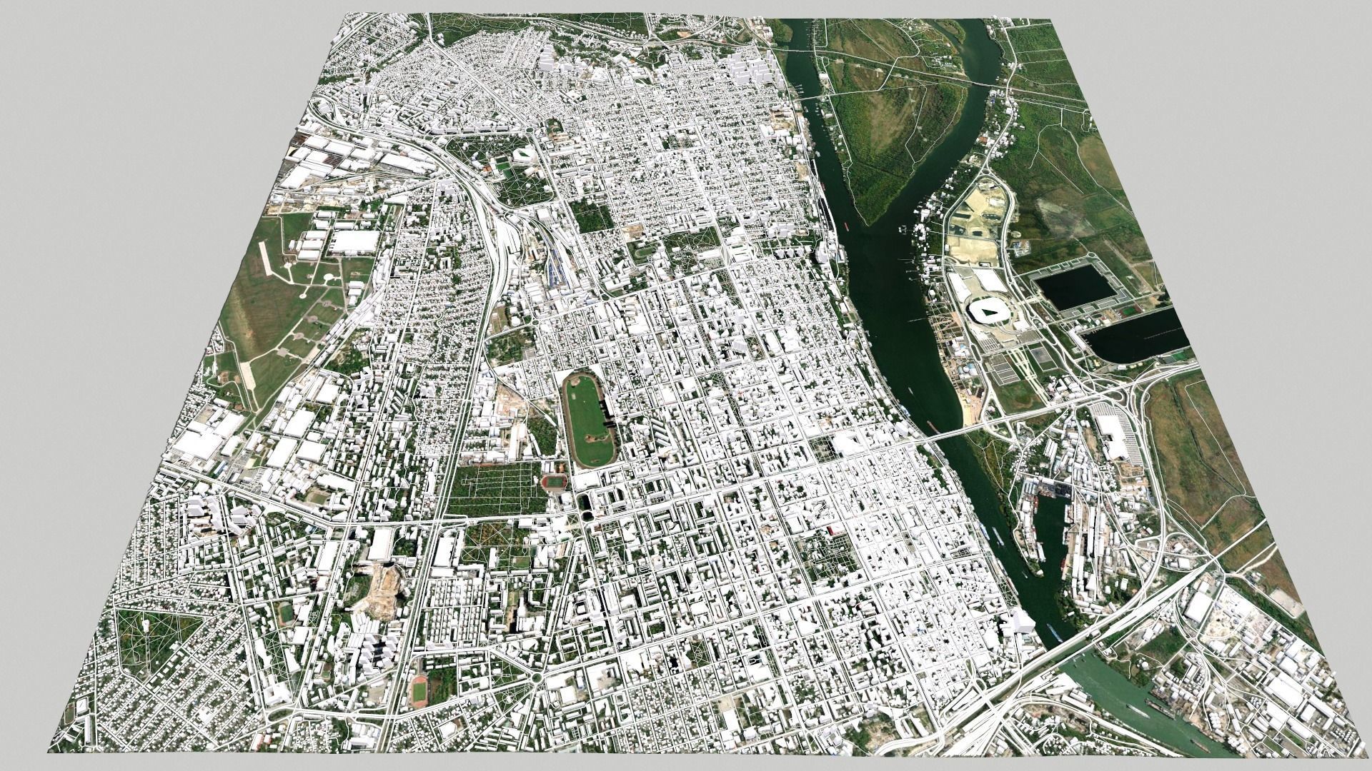 Cityscape Rostov on Don Russia  3D model_7
