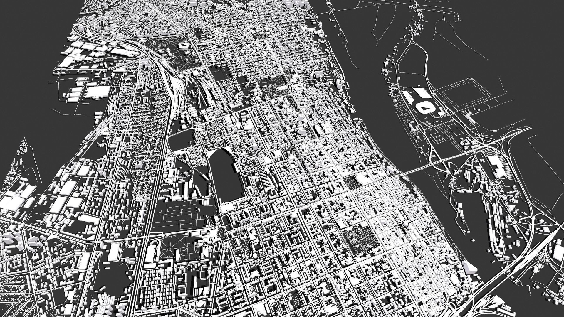 Cityscape Rostov on Don Russia  3D model_11