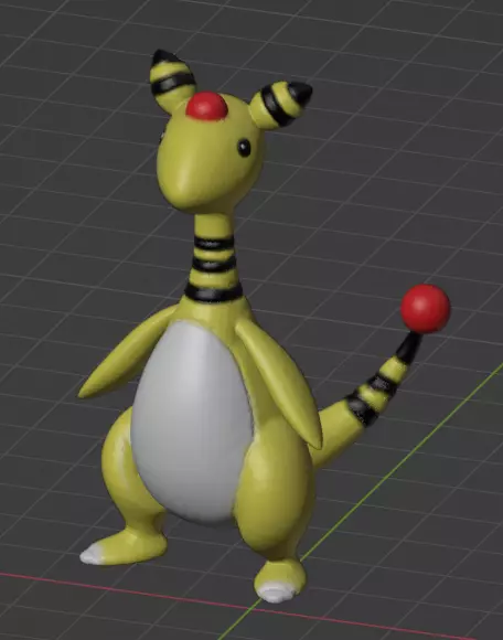 Ampharos  3D print model_0