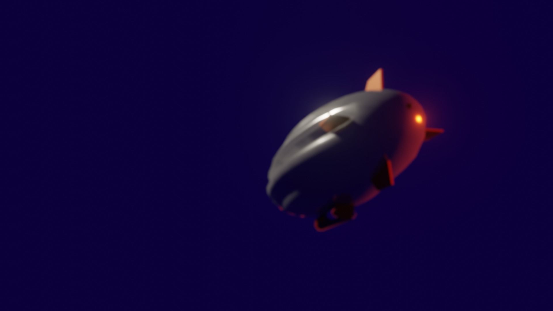 zepplin airship Free low-poly 3D model_2