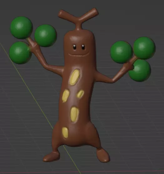 Sudowoodo  3D print model_0