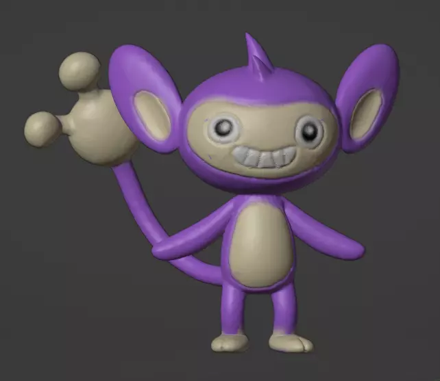 Aipom  3D print model_0