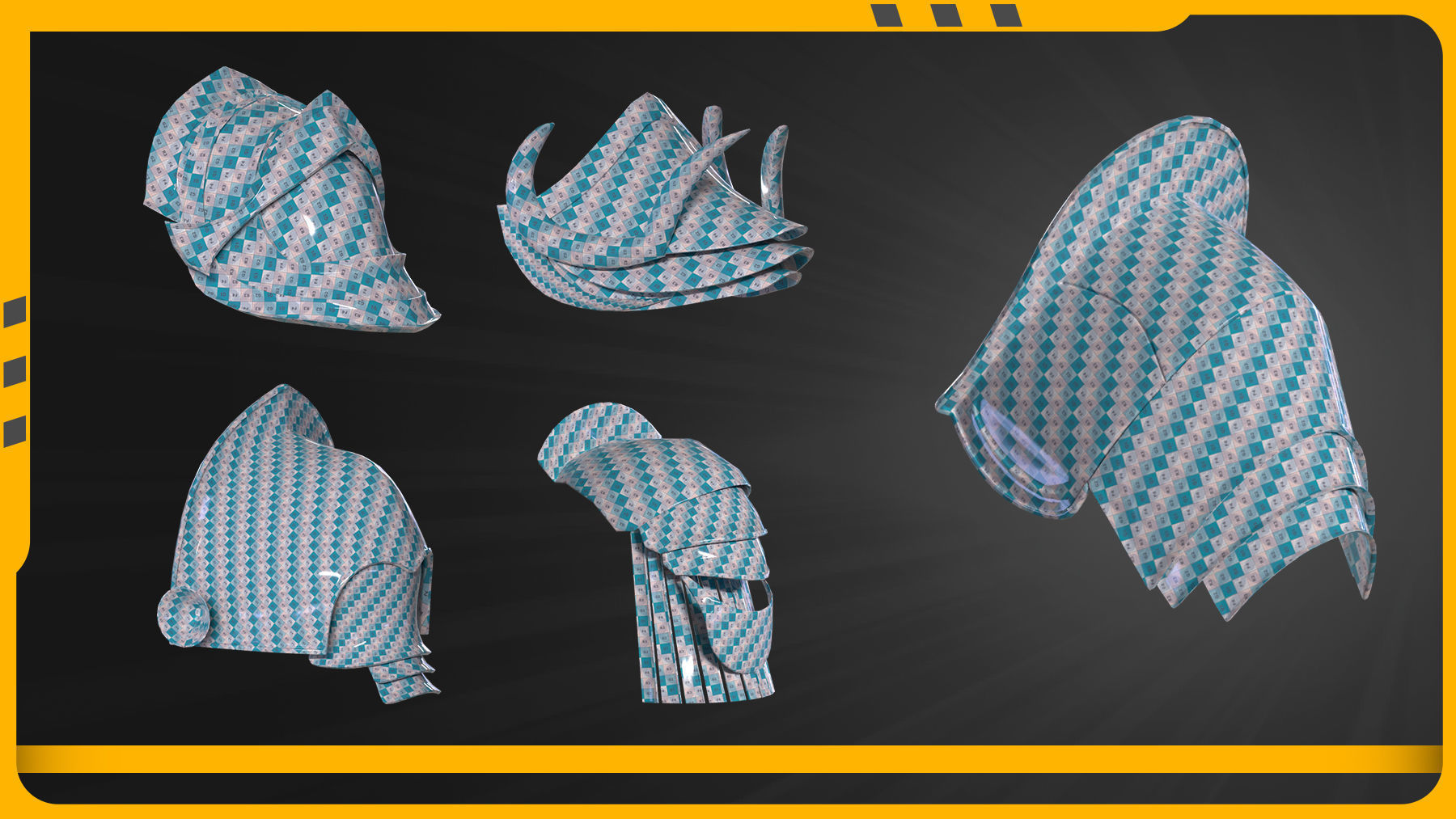 25 Shoulder Base mesh Low-poly 3D model_3