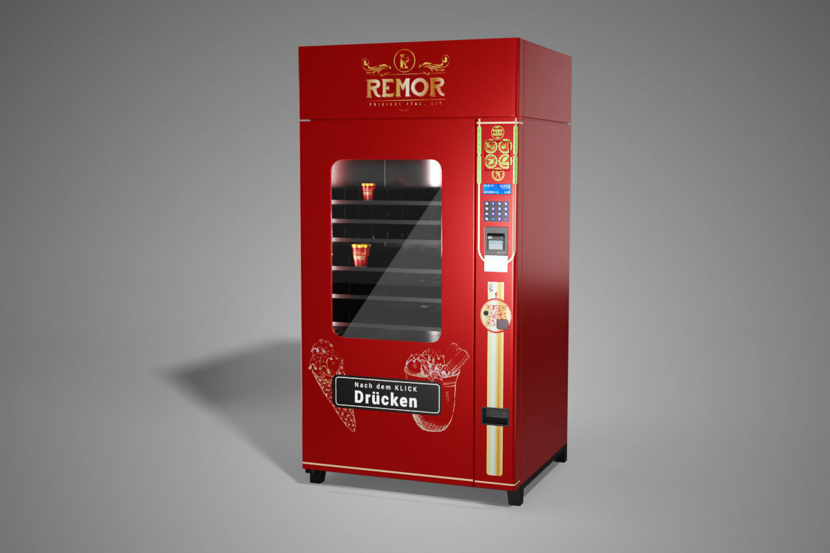 Vending machine - Fridge Low-poly 3D model_1