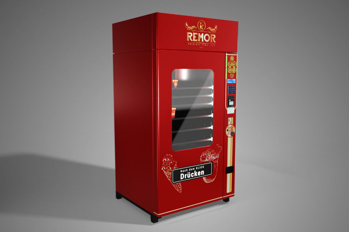 Vending machine - Fridge Low-poly 3D model_2