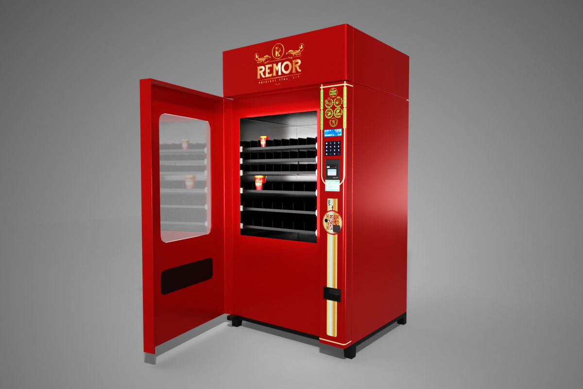 Vending machine - Fridge Low-poly 3D model_7