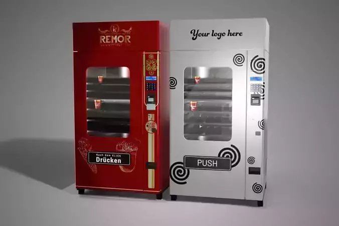 Vending machine - Fridge Low-poly 3D model