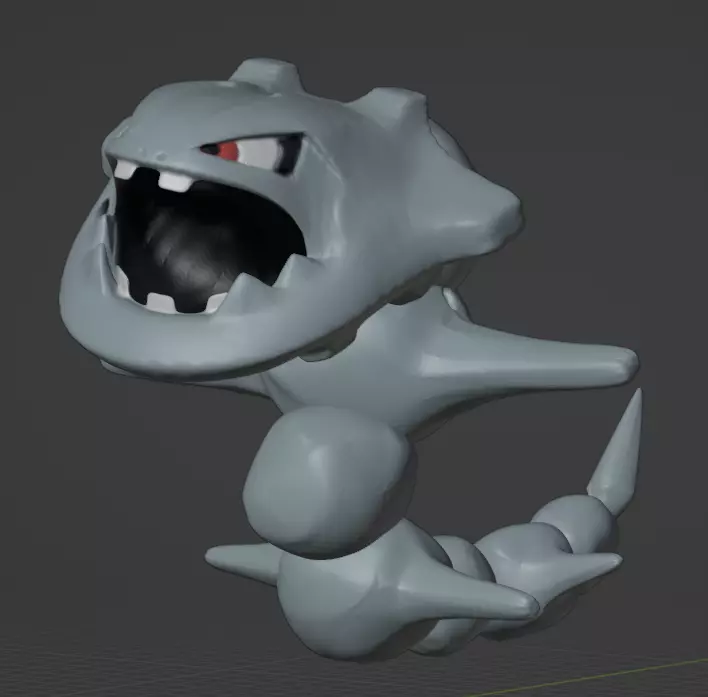 Steelix  3D print model_0