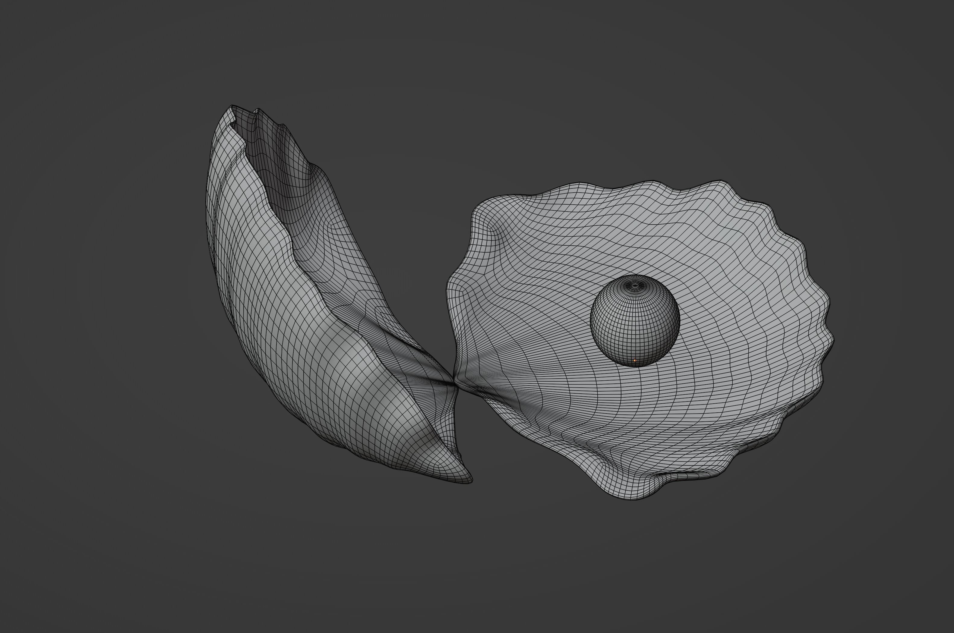 Oyster Clam 3D model_11